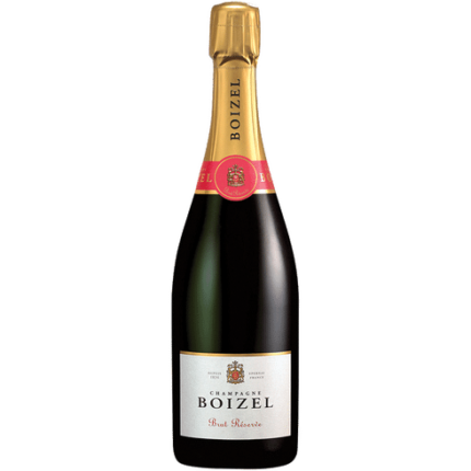 Boizel Brut Réserve Champagne bottle with its elegant gold label and signature packaging