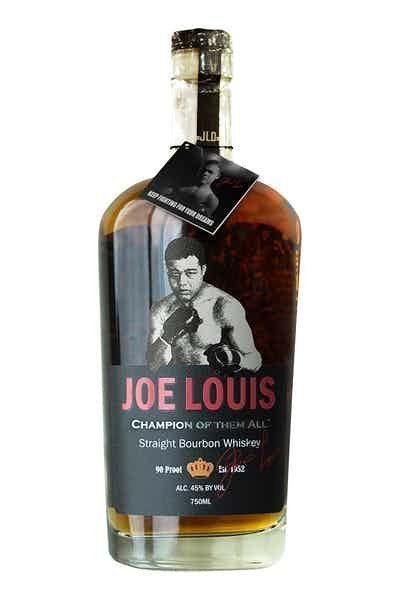 Joe Louis Bourbon bottle with bold design, symbolizing strength, legacy, and premium quality