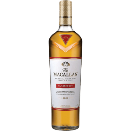 Macallan Classic Cut 2020 Edition bottle in sleek packaging, showcasing its premium craftsmanship and vibrant character