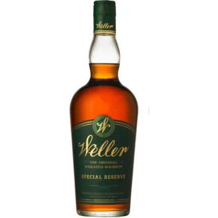 Weller Special Reserve Bourbon bottle with iconic green label, representing the Original Wheated Bourbon from Buffalo Trace.